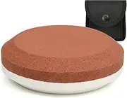 [NedFoss] Axe/Hatchet Sharpening Puck Whetstone Knife Sharpening Stone, Dual Grit Multi-Purpose Sharpener with Sheath (B-Black)