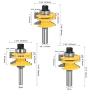 Milling Tool 8mm 12mm Shank Alloy Router Bit for Glass Door