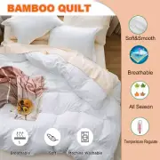 Quilt Duvet Doona 100% Bamboo Blend Filling Single Double Queen Super King Size