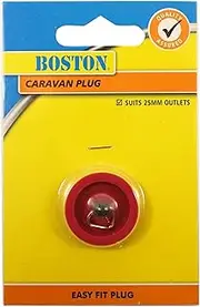 Fixatap Caravan Sink Plug, 25 mm Size, Red