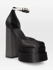 Black Aevitas Platform Heels