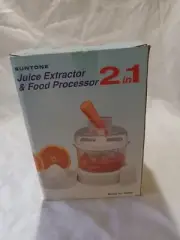 2 In 1 Juice ExtractorFood Processor Suntone Mini 4 AA Batt 1995 NIB