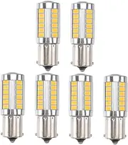 MUCKLILY 3sets Led Car Light Bulbs P21w 1156 Ba15s 33 Turn Reverse Signal Bulbs Led Interior Light Car Accessories 2pcs*3