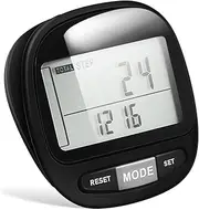 MOBUTOFU Step Pedometer 3D Sensor Technology Easy to Use Walking Counter Clip for Fitness and Outdoor Activities