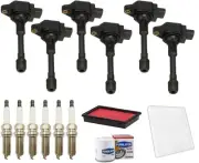Ignition Coils Spark Plugs Tune Up Kit Fits Infiniti FX37 3.7L 2013