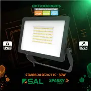SAL SE7071-50TC2BK - 50W LED Starpad II Floodlight Black IP65 - Tri Colour 3000K/4000K/5000K