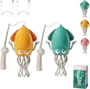 Electric Dancing Octopus, Crawling Dancing Automatic Obstacle Avoidance Octopus Sensor, Magic Interactive Fun Smart Rechargeable Auto-Avoid Robotic Octopus (Fish Rod-2PCS-C)