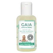 GAIA Natural Baby Massage Oil 125mL Lavender & Chamomile Mineral Oil Free