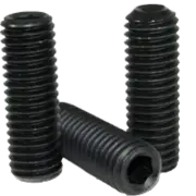 7/16"-14 x 1/2" Socket Set Screws Cup Point, UNC Black Oxide, 25 Pack