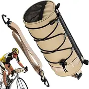Bike Handlebar Bag Waterproof - Mountain Bike Head Bag - with Shoulder Strap Large Capacity Biking Organizer Pouch for Wallets Drink Bottle