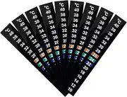 SUPVOX 40 Pcs Stick on Thermometer Forehead Indoor Digital Brewing Fish Adhesive Thermometers Strip Gauge Temperature Aquatic Stickers Thermometer Stick Tank Number