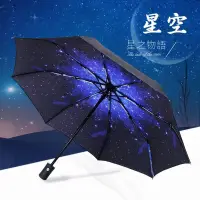 在飛比找蝦皮購物優惠-星空全自動防曬太陽傘遮陽傘晴雨兩用雨傘女ins森係簡約學生雨