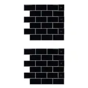 2pcs Kitchen Stick on Tile Stickers Bathroom 3D Mosaic Self Adhesive Wall Tiles -BW58