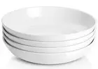 9.75" Large Pasta Bowls, 50 Ounces Big Salad Bowls, Ceramic Serving Bowl Set ...