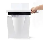 Micro Handheld Paper Shredders for Home Office Small Business White USB 6-Sheet Capacity Crosscut Document Credit Card Shredder for Paper/Notes/Bills/Portrait/Photos