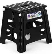 Delxo Folding Step Stool, 13 inch Non-Slip Foldable Stools for Kids & Adults