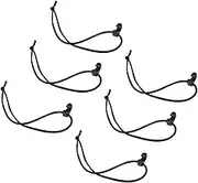 BIUDECO 15pcs Storage Webbing Clip Bungee Cords with Balls Elastic Rope Buckle Straps Bungee Rope Outdoor Adjustable Hook Ropes Zip Ties Kit Camping Tarps Cable Ties Belt Hooks Nylon Black