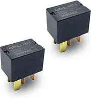 2 PCS Car Air Conditioning Relay, G8HL-H71 4-pin 12V DC Starting Relay, Replaces OEM 39794-SDA-A03 Automotive Power Accessories, Compatible with Honda, Accord, Odyssey, CRV, Civic (Black)