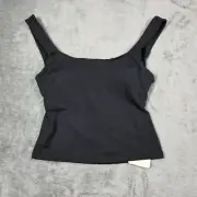 Fabletics Oasis Twist Built In Bra Tank Womens XS Black Athleisure NEW