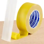 Heavy Duty Double Gauze Fiber Mesh Tape for Rug - High Sticky Clear Tape with...