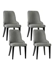 [Artiss] Linen Fabric Dining Chairs Set of 4 in Grey