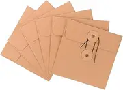 Generic 10pcs CD DVD Storage Envelopes Paper CD Cases for Home Office and School Use Protects from Scratches and Dust Vintage Design for Stylish Organization
