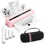 Phomemo M832 Portable Thermal Printer Wireless for Travel | Bluetooth | Pink