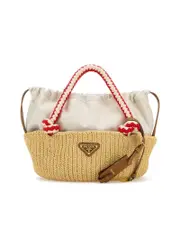 Prada Panelled Drawstring Small Bag
