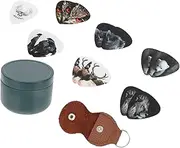 CIMAXIC 1 Set Guitar Pick Storage Box Durable Wear Resistant Accessories Lightweight Portable Design for Easy Access Standard Plectrum Holder for Performances