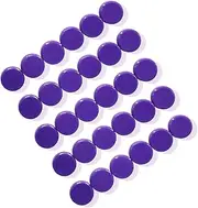 ZDZBLX 30 Pack Strong Fridge Magnets - Small, Heavy Duty, Round Mini Magnets for Refrigerator, Whiteboard, Locker - Cute Kitchen, Office, Classroom Magnets (Purple)