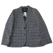 NWT J.Crew Sommerset Blazer in Heather Grey Plaid Italian Wool Jacket 6