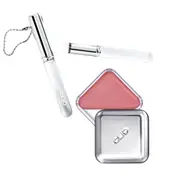 CLIO - Essential Lipcheek Tap 02 Bunny Blush + Lip Brush Set