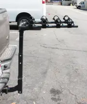 Sport 4 Bike Hitch Mount Folding Bike Rack Double Swing Down Arm Rack Carrier