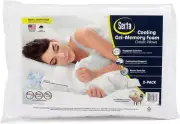Gel Memory Foam Pillows (Set of 2) Standard 20”X26” Cooling Technology plus Bonu
