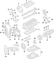 Genuine Volkswagen Bearing 06H-105-591-J-GLB (for: Volkswagen)