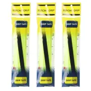 3Pcs PU Tennis Racket Grip Tape Racquet Overgrip, Fluorescent Yellow