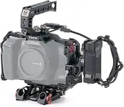 TILTA Camera Full Cage Advanced Kit for BMPCC 6K Pro with Top Handle, Left Side Handle, T5 SSD Drive Holder, Run/Stop Cable for Blackmagic Pocket Cinema Camera 6K Pro TA-T11-A-B