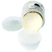 500PCS Cases Muffin Paper Liners Baking Cupcake Cake White Solid Color Set