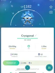 Shiny Cryogonal - TRADE 1 Million stardust - Read Description