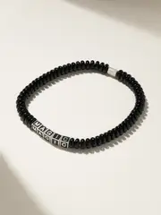 [Lauren Rubinski] Lauren Rubinski - Magic Sterling Silver, Enamel And Bead Necklace - Black - One size One size Black