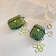 Floral Print AirPods/ Pro Case Green - AirPods1/2