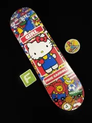 RARE Mike Carroll Hello Kitty 35th Anniversary Girl Skateboard Deck In Shrink