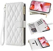 [Asuwish] Mobile Phone Case for Google Pixel 9/9 Pro 5G Case with Strap Card Slot Foldable Leather Wallet Stand Pixel9 9Pro Zip Mobile Phone Cases Wallet Cover Mobile Phone Cases Protective Phone Case
