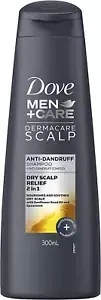 Dove Men+Care Anti-Dandruff Shampoo Dermacare Scalp Dry Scalp Relief 2 in 1 N...