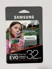 New Samsung 32GB 80MB/s EVO Select Micro SDHC Memory Card MB-ME32DA/AM