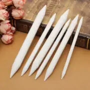 6Pcs White Pastel Charcoal Blender Stump Tortillon Pencil Drawing Sketch New