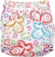 OKJHFD Reusable Infant Swim Diaper, Washable Pocket Cloth Hook Loop Operating System Size Controllable Fits Gifts and Swimming Lessons(BL001)
