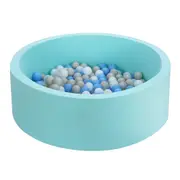 Keezi Ocean Foam Ball Pit with 200 Balls Kids Play Pool Barrier Toys 90x30cm