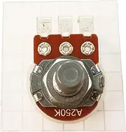 Audio Potentiometer Vertical Mount 6.0mm Round Shaft Log A VR60 (A250K)