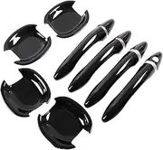 Replace Left and Right Car Exterior Door Handle Cover Exterior Styling Accessories Stickers Trim for Kia for Sportage MK3 2011 2012-2016(Handle-Bowl 0 Button)